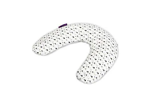 Träumeland Seitenlagerungskissen Design 2 - Kissen für sichere Seitenlage, mit geräuscharmer EPS-Perlenfüllung und abnehmbarem, waschbarem Baumwollbezug - ideal für Babys Schlaf und Reisen.