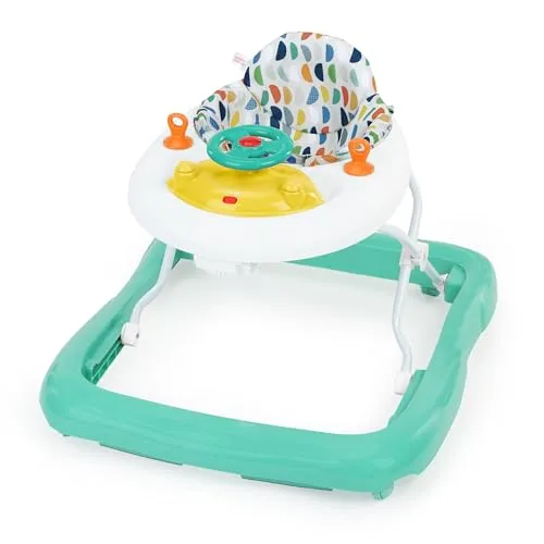 Bright Starts Ready to Roll Lauflernhilfe mit Licht & Sound - Lauflernwagen für Kinder von 6-12 Monaten, fördert die ersten Schritte mit unterhaltsamen Sounds und anpassbarer Höhe. Faltbar und ideal für unterwegs!