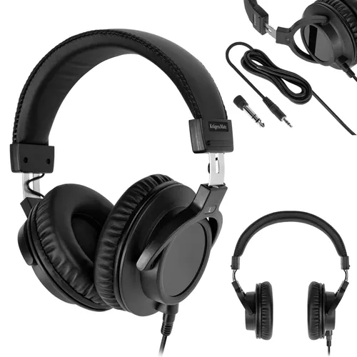 Krüger&Matz KM0886 DJ Ohrhörer - Kopfhörer für professionelle DJs mit exzellenter Klangqualität, hoher Isolierung und breitem Frequenzgang von 10 Hz - 28 kHz für präzisen Sound.