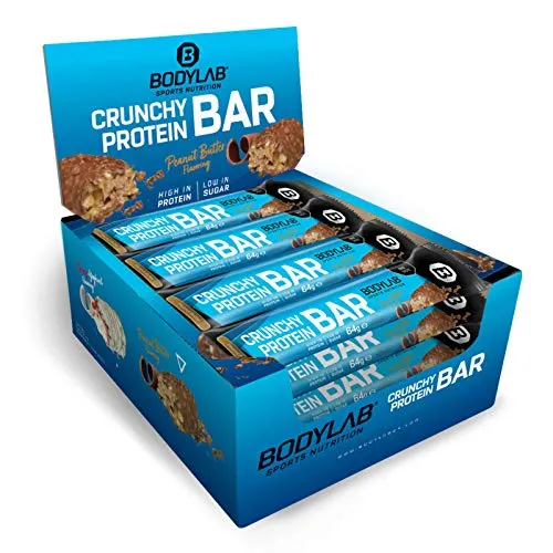 Produktbild Bodylab24 Crunchy Protein Bar Peanut Butter 12 x 64g