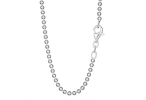 NKlaus 60cm Kugelkette aus 925 Silber - Elegante Halskette für Damen, 60cm lang und 2,0mm breit, aus hochwertigem 925 Sterling Silber – leicht und stilvoll für jeden Anlass.