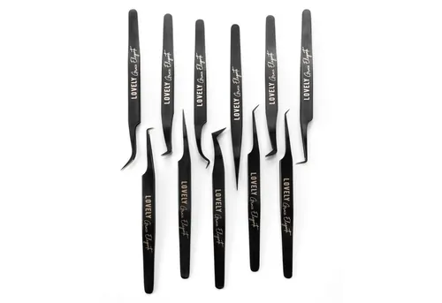 Lovely Pinzette Wimpernverlängerung Wimpern Pinzette Wimpernpinzette 1:1 Volumen, WImpernverlängerung, Pinzetten, Wimpern