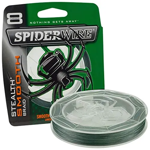 Spiderwire Filo da Pesca Stealth Smooth 8 Moss Green 0.30 mm 150 m Trecciato PE Dyneema Mare Spinning Surfcasting Carpfishing