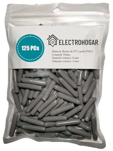 ELECTROHOGAR 125 Spülmaschinen Gestell Abdeckkappen | Neues Material und Schutz | Geschirrkorb Schutzkappe | Kompatibel mit Allen Geschirrspülern: Bosch, Electrolux, AEG, Balay, Teka, Zanussi (Grau)