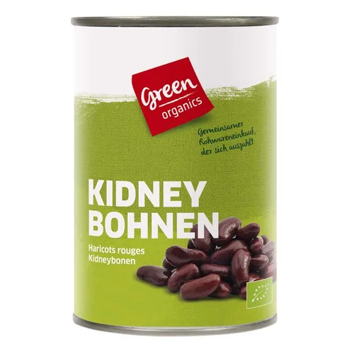 Bohnen rot - Kidneybohnen - Dose 400g | GREEN ORGANIC