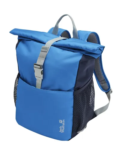 Jack Wolfskin Island Mini Kinder-Tagesrucksack blau 10L - Rucksäcke für Kinder ab 6 Jahren mit Rolltop-Design, abnehmbarer Sitzmatte und reflektierenden Details für Sicherheit und Komfort.