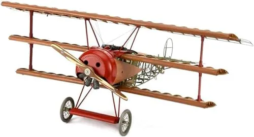 Artesanía Latina - Flugzeugmodell aus Holz und Metall Deutsche Kampfjet Fokker Dr. I - Roter Baron – Modell 20350, Maßstab 1:16 - Modelle zum Bauen - Expertenniveau