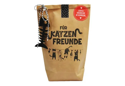 Wunderle Wundertüte Katzen Freunde - Geschenke für Katzenliebhaber: Überraschungstüte mit Spielzeug, Leckerlis und Accessoires, die sowohl Katzen als auch ihre Eltern begeistern.