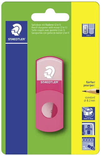 STAEDTLER Radierer-Spitzer-Kombi 511 SE neon-pink