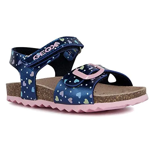 Geox Baby Girl B SANDAL CHALKI GIRL SANDALS NAVY/PINK 21_EU