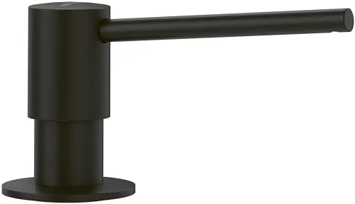 Villeroy & Boch 92362006 Matt Black Seifenspender - Eleganter Spülmittelspender in Anthrazit, mit einer Füllmenge von 250 ml – ideal für stilvolle Küchen und Bäder.