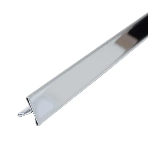 Dalsys T Profil Edelstahl 2,5m x 15mm - Dämmstoffe: Hochwertige Edelstahl-Fliesenschiene für dekorative Übergänge und optimale Fugenabdichtung in Wand- und Bodengestaltungen.