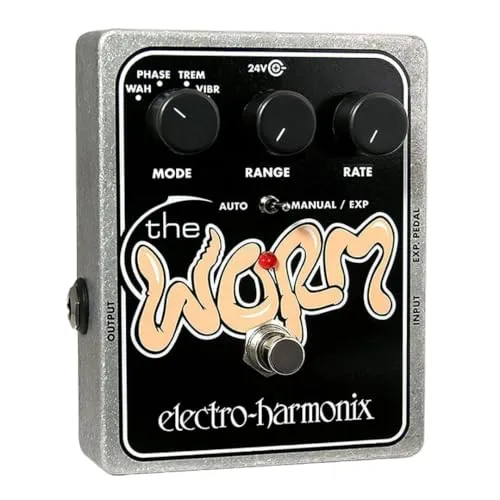 Electro-Harmonix Worm Vibrato/Tremo - Gitarren-Effektgerät mit einzigartigem Vibrato- und Tremolo-Effekt, Made in USA für erstklassige Klangqualität.