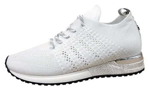 La Strada Sneaker Schnürschuh Weiß 40 EU - Stylischer Sneaker in Weiß, Größe 40 EU, mit atmungsaktivem Mesh-Obermaterial für optimalen Tragekomfort und eine perfekte Passform.