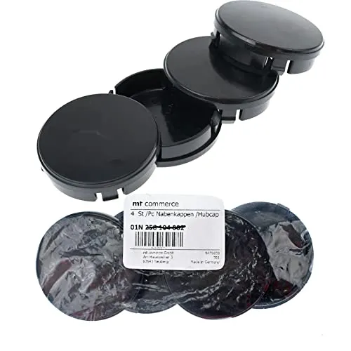 4x 64mm Nabenkappen Felgen Deckel Radnaben Kappen Schwarz Gewölbt für VOLVO
