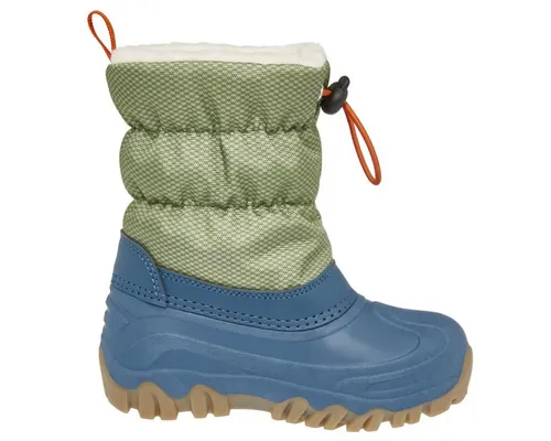 Playshoes Winterstiefel in Blau/Khaki, Größe 28/29 - Wanderschuhe für Babys mit wasserabweisendem Obermaterial und wärmendem Textilfutter - ideal für kalte Tage und Outdoor-Abenteuer.