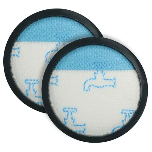 vhbw 2X Mikro-Hygienefilter kompatibel mit Rowenta Powerline Extreme RH8037WA, RH8021WB Staubsauger - Luftfilter Schwarz Blau Weiß