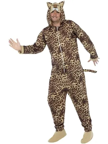 Smiffys Leopard Costume, Brown Halloween und Karneval