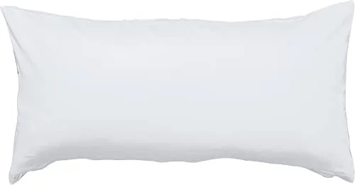 Erwin Müller Kissenhülle, Kissenbezug Mako-Satin Landshut, 100% Baumwolle - seidiger Glanz, mit praktischem Reißverschluss, temperaturausgleichend - weiß - Kochfest Größe 40x80 cm
