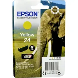 Epson Tinte C13T24244012 Yellow - Original 24ml Tinte für brillante Ausdrucke, kompatibel mit Expression Photo XP-55/XP-65/XP-750/XP-760