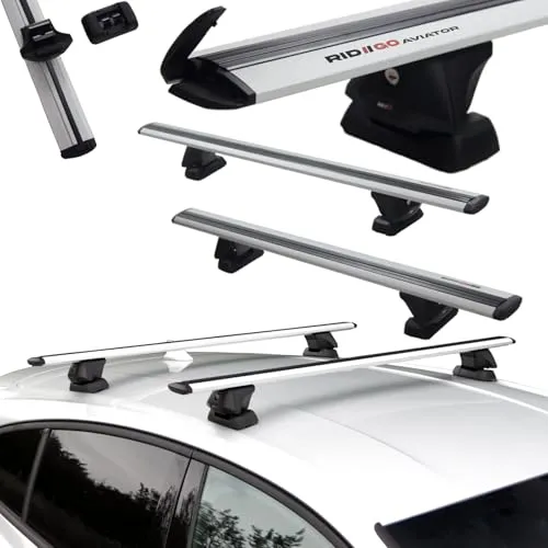 Produktbild Aluminium Dachträger RIDIGO Aviator Silver für Mazda 3 III BM