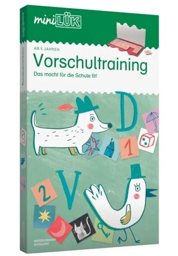 miniLÜK-Set Vorschultraining - Spielend für die Schule fit, fördert visuelle Koordination und Gliederungsfähigkeit für Kinder ab 5 Jahren