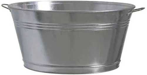 SIENA GARDEN Zinkwanne, silber, Ø51x25 cm von SIENA GARDEN