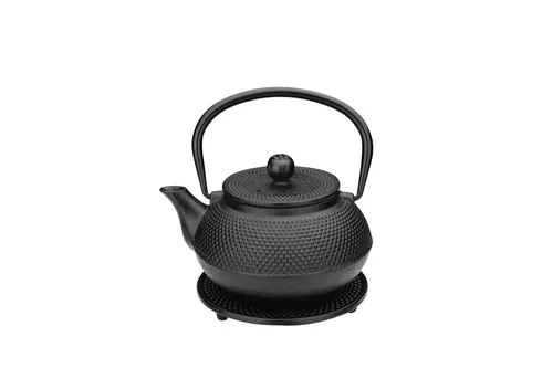 WEIS Teekanne aus Gusseisen in silber von Weis