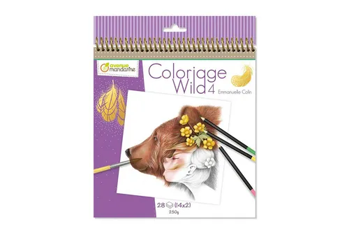 Avenue Mandarine Malvorlage 5x Malbuch Wild 4 - Violett GY093C - Entdecken Sie die kreativen Welten von Emmanuelle Colin mit diesem vielseitigen Malbuch. Ideal für entspannende Malstunden und die Förderung der Kreativität. Perfekt für Kunstliebhaber! Siehe auch die weiteren Varianten in der Kategorie Papier für Kunstarbeiten.
