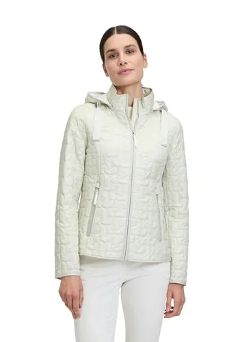 Gil Bret Steppjacke mit Kapuze - Funktionsjacke für Damen, leicht tailliert und aus 100% Polyamid, bietet Komfort und Stil mit abnehmbarer Kapuze und modischem Hahnentrittsteppmuster.