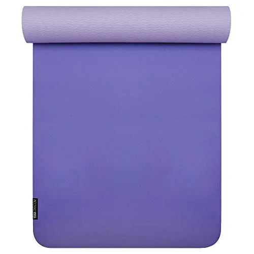 Yogistar Yogamatte Yogimat® Pro Violett - Rutschfest und Allergikerfreundlich - Sportmatte mit 6mm Dicke für optimale Rutschfestigkeit und Komfort. Ideal für Yoga und perfekt für Latex-Allergiker.
