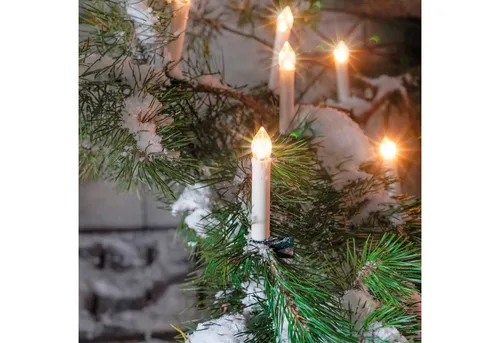 esotec Solar Weihnachtsbaum Lichterkette mit 20 Kerzen von esotec