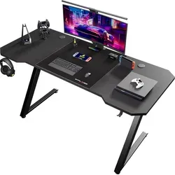 GTPLAYER Gaming Tisch 120 x 60cm mit Mauspad und LED von GTPLAYER
