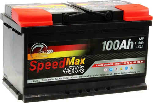 Autobatterie Speed Max L4100MAX 100Ah 850A 12V