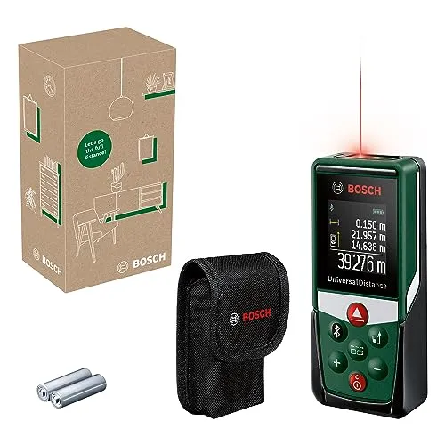 Bosch Home and Garden UniversalDistance 50C - Laser-Entfernungsmesser mit Bluetooth, präzise Messungen bis 50 m und praktische App-Dokumentation