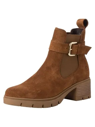 Tamaris Chelsea Boot 1-25447-43 305 - Wanderschuhe mit 5,5 cm Blockabsatz, ideal für Komfort und Stil bei Outdoor-Aktivitäten.