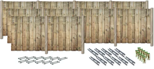 KONIFERA Sichtschutzelement FULLERTON, Rustikale Bohlen - Sichtschutzzäune mit rustikaler Optik, inkl. Zubehör und verschiedene Längen. Verleihen Sie Ihrem Garten natürlichen Charme mit sägerauhen Bonanzabrettern.