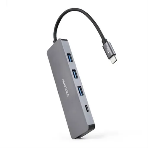 Hub USB NANOCABLE 10.16.4409 Grau [1 Stück]