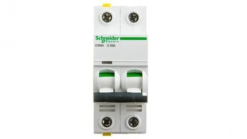 Schneider Electric LS-Schalter 2P C 63A 6kA - Leitungsschutzschalter für AC/DC, 2-polig, mit 63A und 6kA Bemessungsstrom – idealer Schutz für Ihre elektrischen Anlagen.