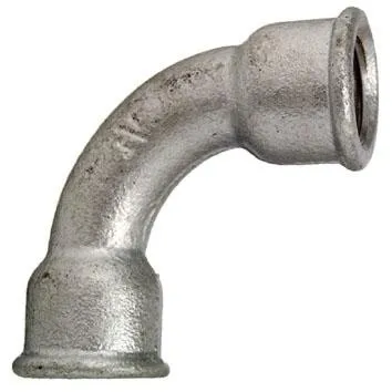 Cornat Temperguss-Bogen 90° 1/2 '' 2 Muffen verzinkt  Rohrbogen