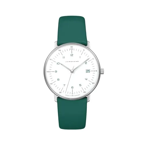 JUNGHANS max Bill Damen-Armbanduhr Quarz Grün 47/4557.02 von Junghans