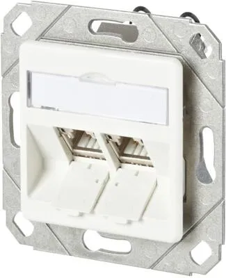 Metz Connect C6Amodul 2 Port 180°M UPk reinweiß (130B11D21102-E)