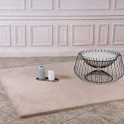 carpet city Hochflor-Teppich Taupe 120x170 cm - Teppiche, Hochflorteppiche & Shaggys – Weich und gemütlich, ideal für jeden Raum, pflegeleicht und für Fußbodenheizung geeignet, mit Öko-Tex® Standard 100 Zertifizierung.