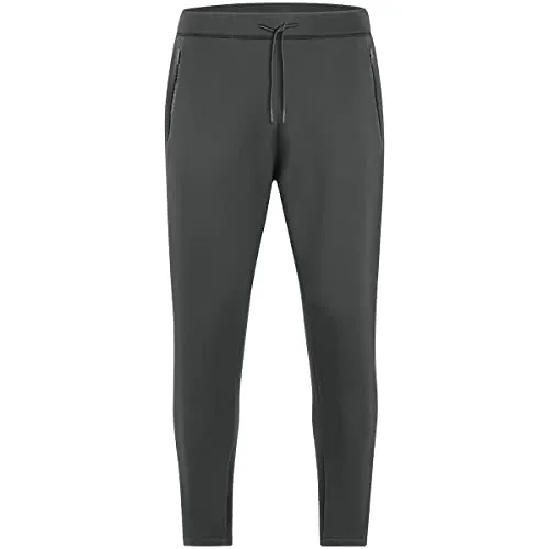 JAKO Damen Jogginghose Pro Casual, Aschgrau, 34 - Hosen mit sportivem Schnitt und weichem Griff, ideal für Freizeit und Sport. Aus mindestens 50% recyceltem Polyester gefertigt, umweltfreundlich und nachhaltig.