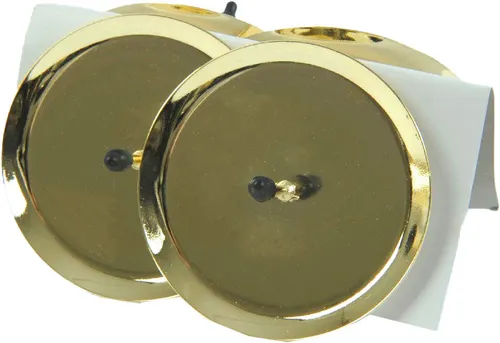 Kaemingk Metall-Adventskerzenhalter Ø 10 cm hellgold - 4 Stück