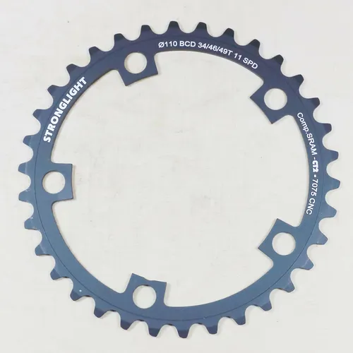 Stronglight Kettenblatt 34 Zähne für Sram Force22 Red22 - Kettenblatt für Rennräder mit 34 Zähnen und 110 mm Lochkreis, leicht und langlebig aus Aluminium – ideal für präzise Schaltvorgänge.