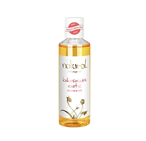 Natural, Massageöl 'Exotic Kokosnuss', natürliche Inhaltstoffe für sinnliche Massagen, Kokos-Duft, 100 ml