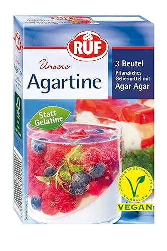 RUF Agartine Pulver, pflanzliches Geliermittel für Desserts und Tortenfüllungen