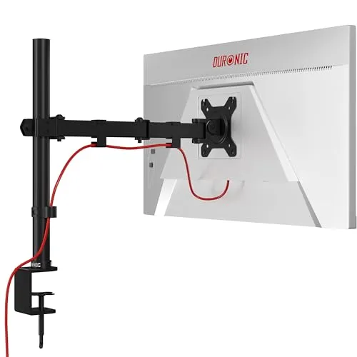Duronic DM151X3 Monitor-Halterung - Höhenverstellbar für 13-27 Zoll Monitore, ergonomisch für optimalen Betrachtungskomfort und weniger Rückenschmerzen