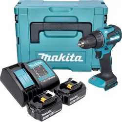 Makita DDF 490 SFJ Akku Bohrschrauber 18 V - Akkuschrauber mit 65 Nm Drehmoment, Brushless Motor und eXtreme Protection Technology (XPT) für zuverlässigen Einsatz unter extremen Bedingungen.